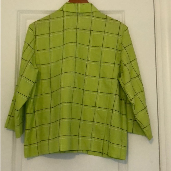 Westbound button down shirt 14 linen green loose - Picture 5 of 6